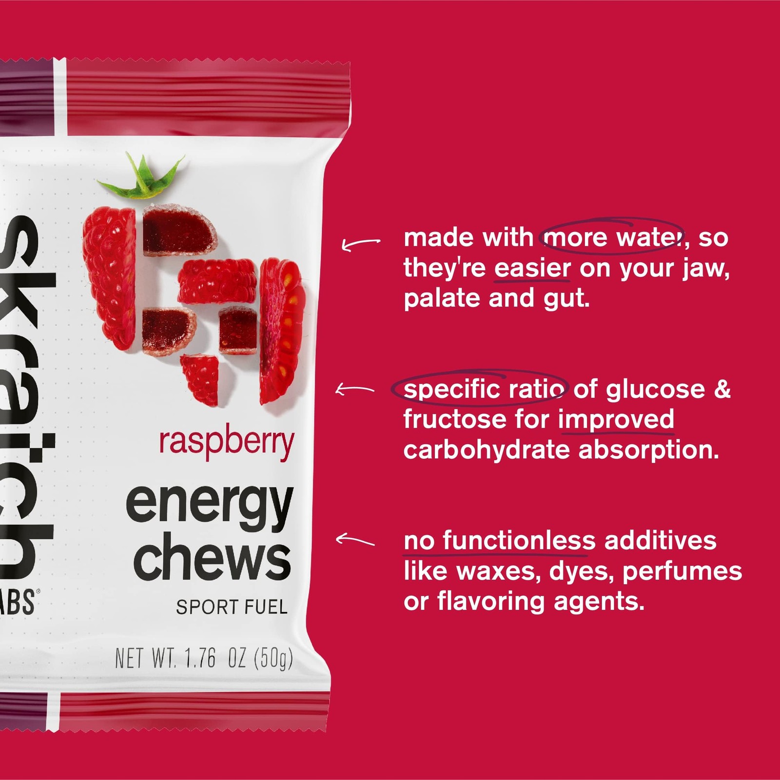 Skratch Labs Energy Chews | Gummies for Running, 1.76 Ounce (Pack of 10)