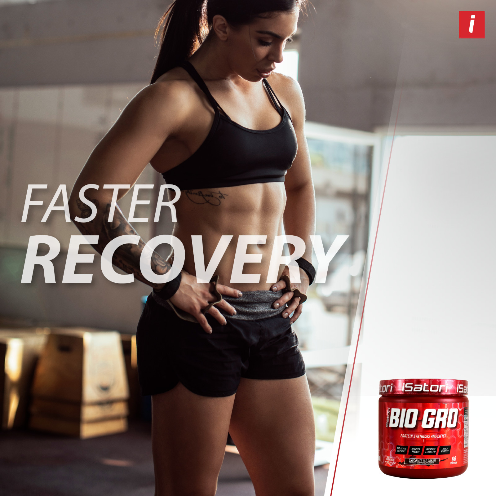 BIO-GRO Protein Muscle, Strength & Recovery – Chocolate Ice Cream / 60 Servings