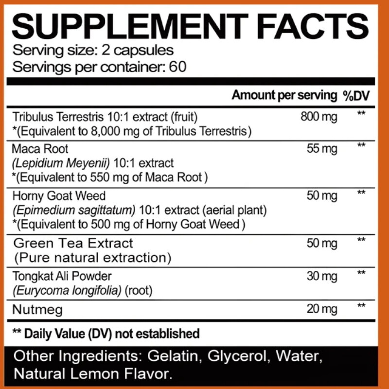 Herb Formula Caps For Muscle building,Support Energy Fat Metabolism 120 Caps