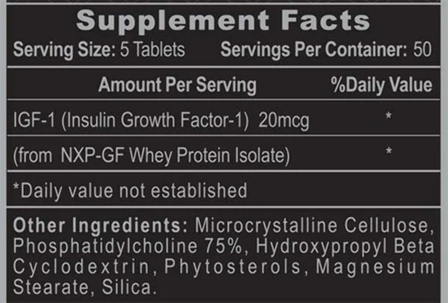 Hi-Tech Pharmaceuticals – Pro IGF-1 – 250 Tablets