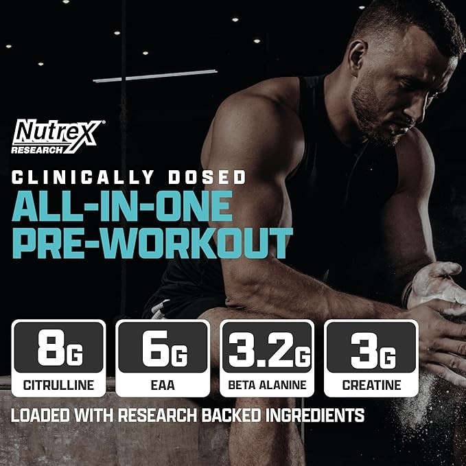 Nutrex Research Outlift Clinical Pre Workout Powder 22 Servings Multiple Flavors