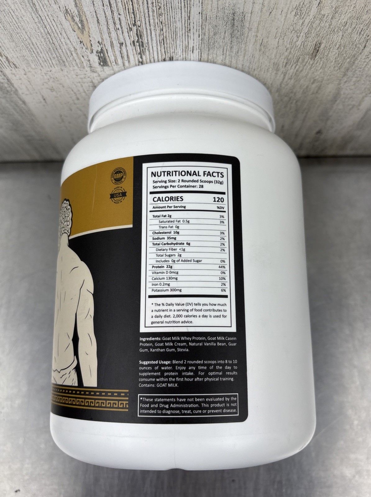 Atlas Vanilla Protein Powder | Goat Milk Whey with Casein Protein
