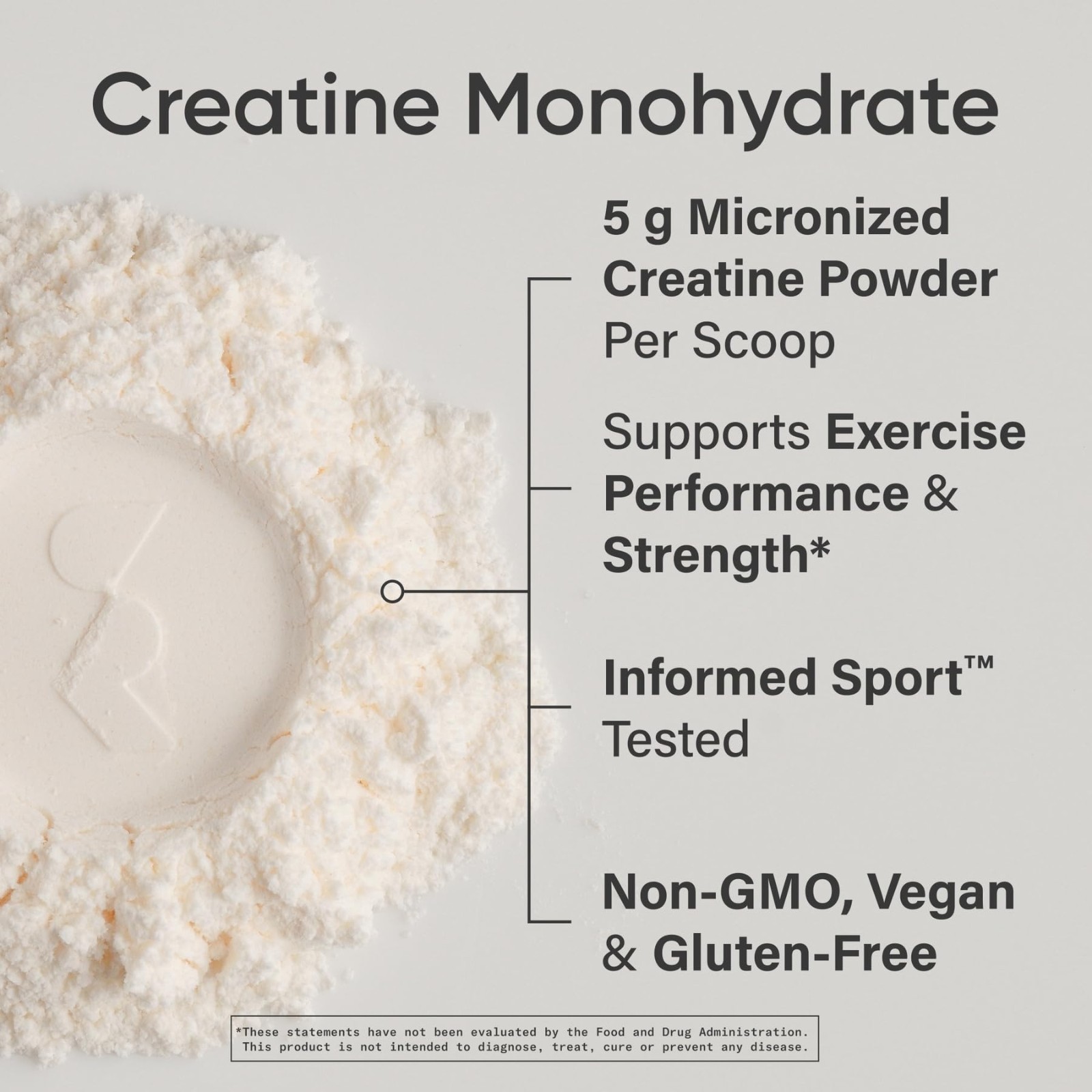 Creatine Monohydrate Powder 5g – Lemonade Flavor, 60 Servings | Lean Muscle Gain
