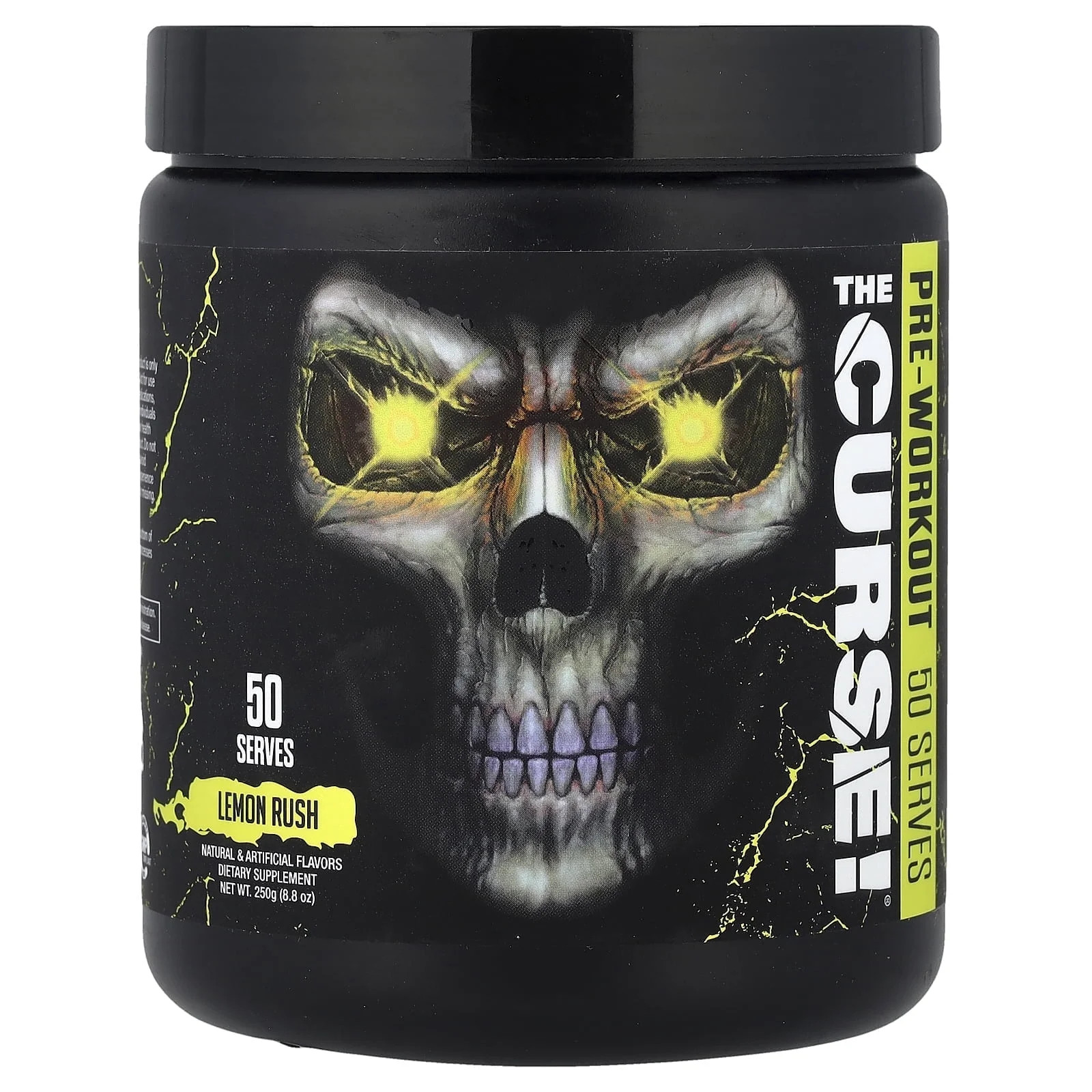 JNX Sports® the Curse Pre Workout Powder Lemon Rush Pre Workout Mix for Energy a