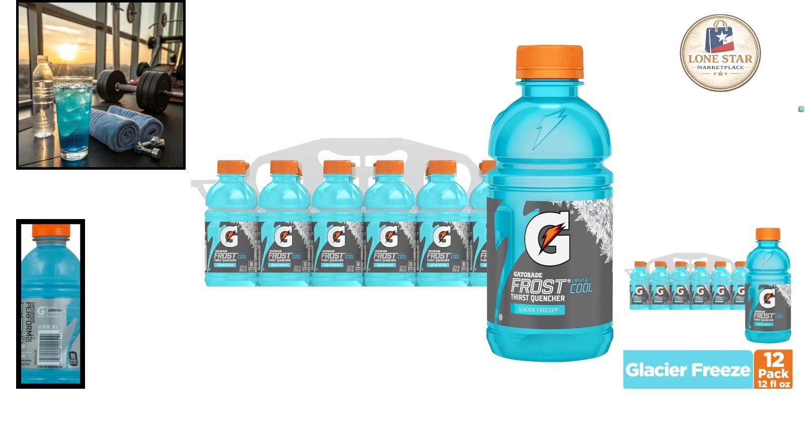 Refreshing Glacier Freeze Gatorade – 12 Bottles of 12 Fl Oz for Active Adults