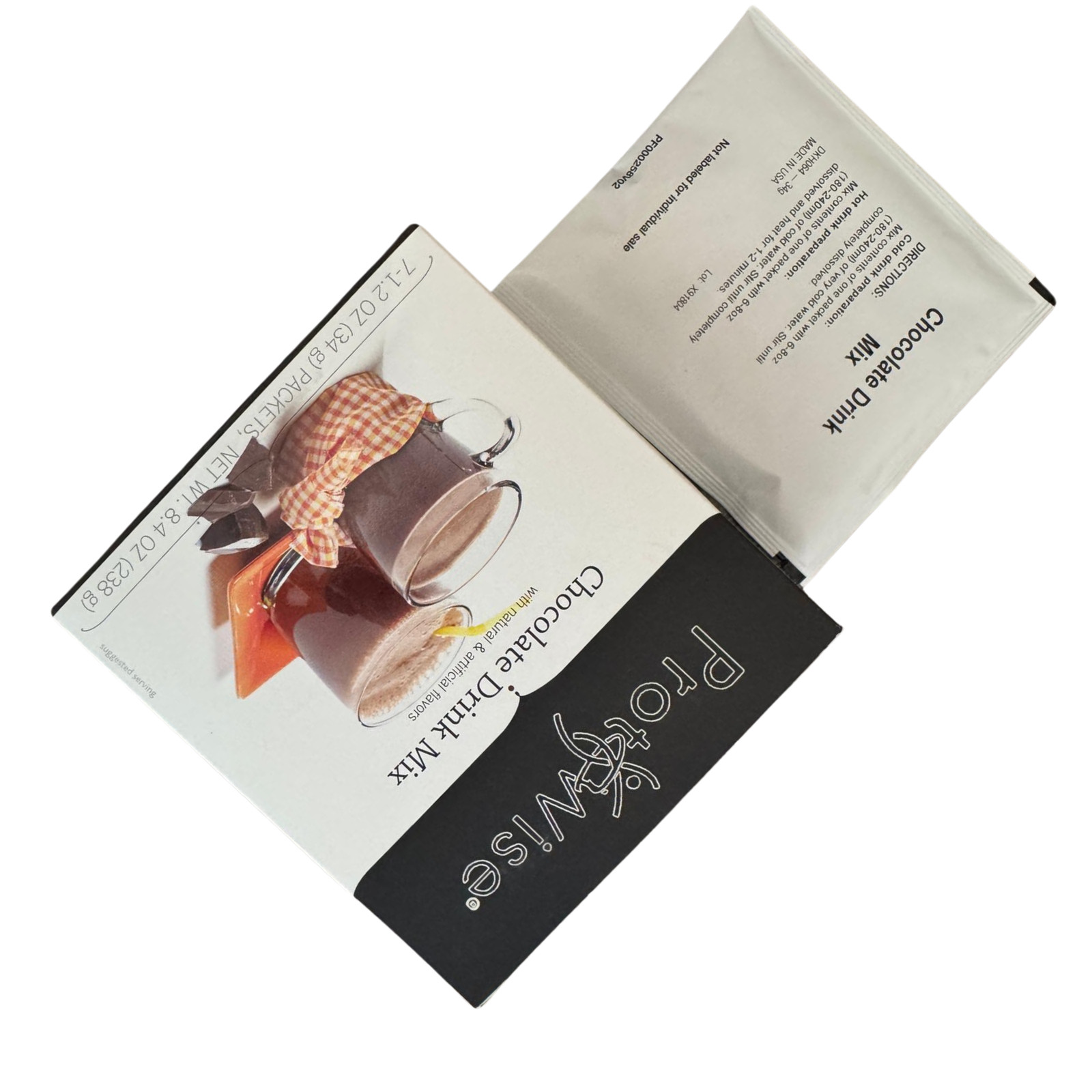 ProtiWise 18g Protein Ideal Chocolate Meal Drink Low Carb Low Calorie KETO 7ct