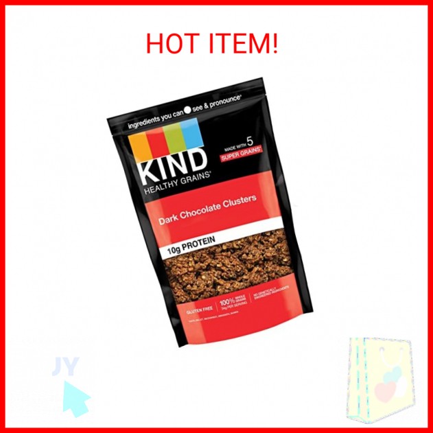 KIND Healthy Grains Granola, Dark Chocolate Clusters, Healthy Snacks, Gluten Fre