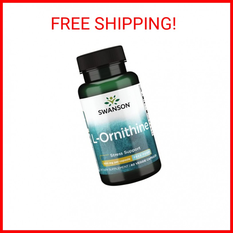 Swanson L-Ornithine Amino Acid 500 Milligrams 60 Veg Capsules