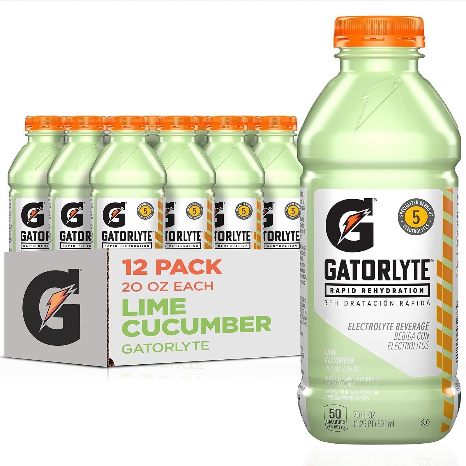 Rapid Rehydration Electrolyte Drink, Glacier Freeze, 20 fl oz Bottles (12 Pack),