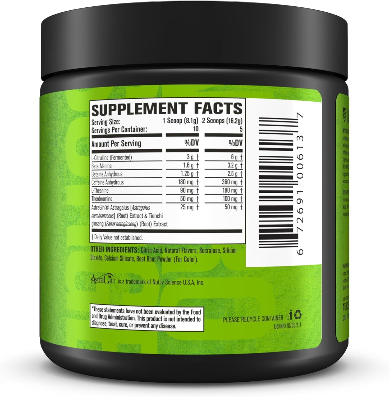 NITROSURGE Pre Workout Supplement – Endless Energy, Instant Strength Gains, Clea