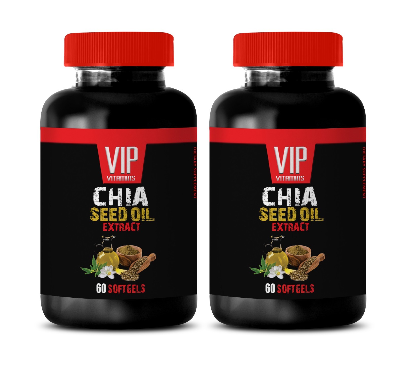 alpha linoleic acid – CHIA SEED OIL 1000mg – bone health supplement 2 Bottles