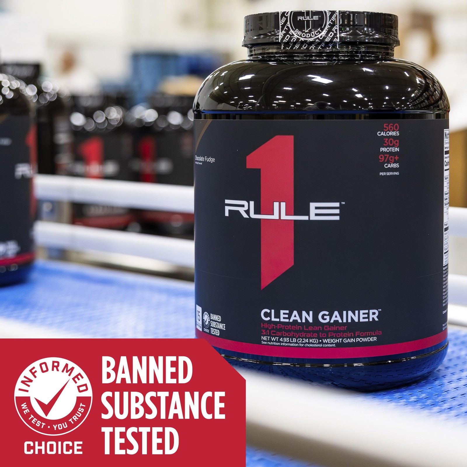 Rule 1 Proteins Clean Gainer HighProtein Lean Gain Formula with 560 Calories…