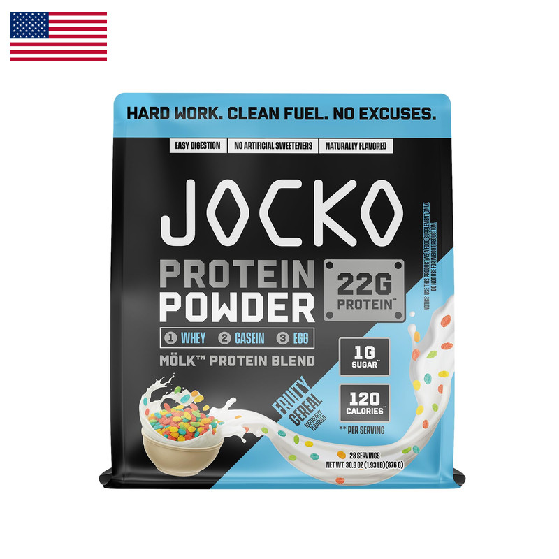 Jocko Fuel Whey Protein Powder Fruity Cereal 22G Protein Digestive Enzymes