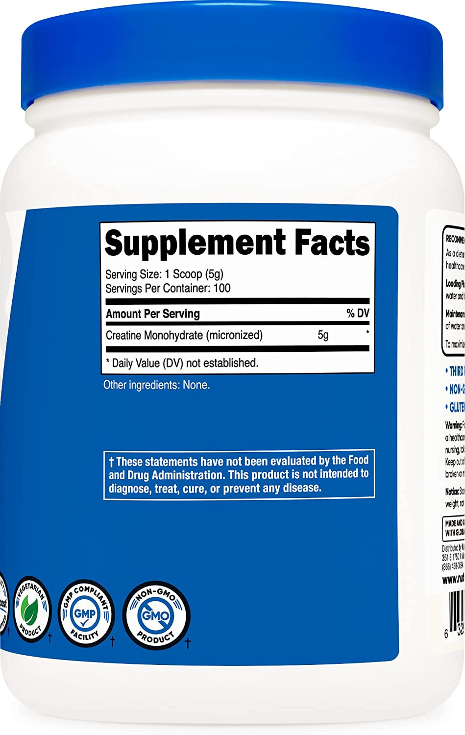 Nutricost Creatine Monohydrate Micronized Powder 500G, 5000Mg per Serv – Pure…