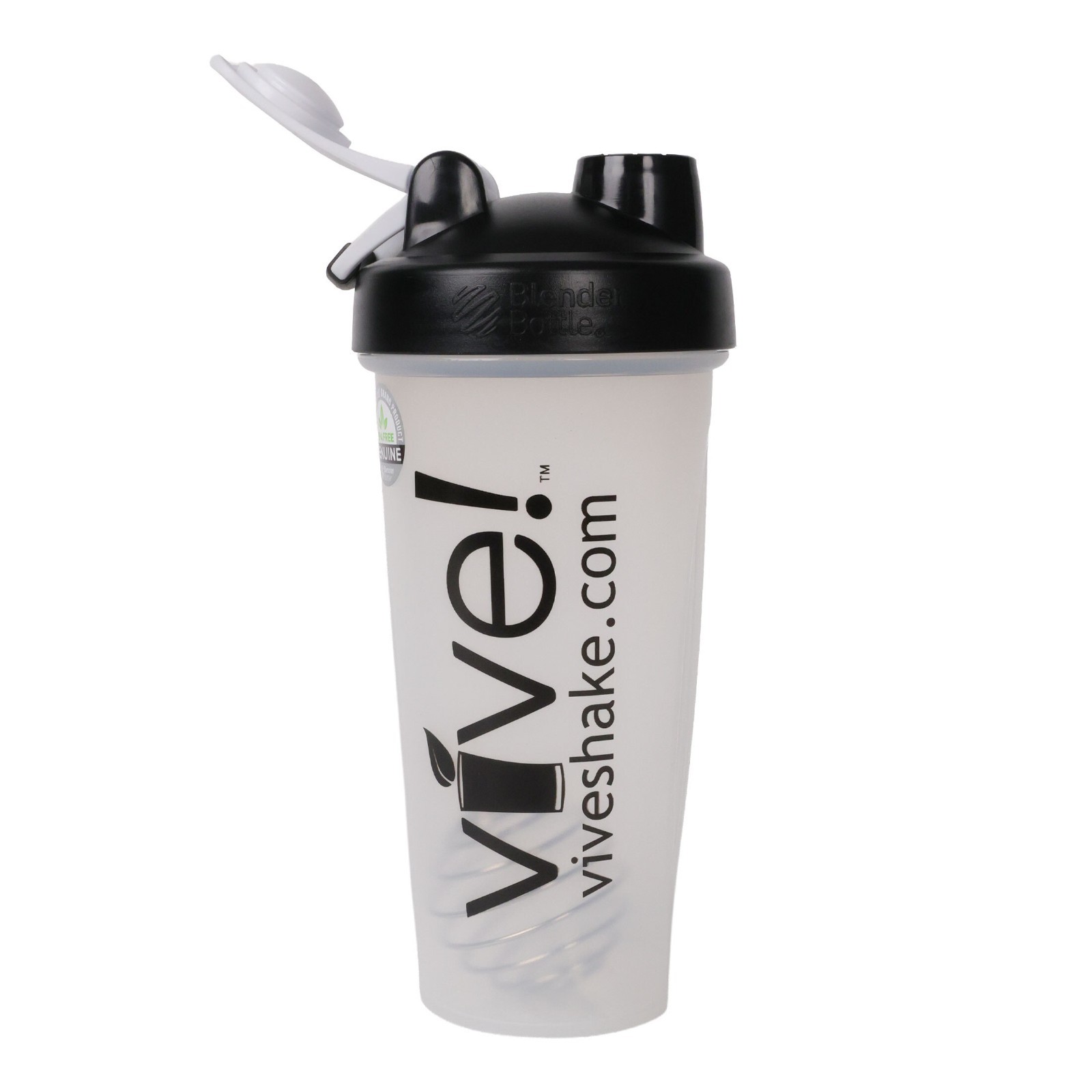 28 oz Protein Shaker Bottle with Mixing Ball. Clear/Black ONLY