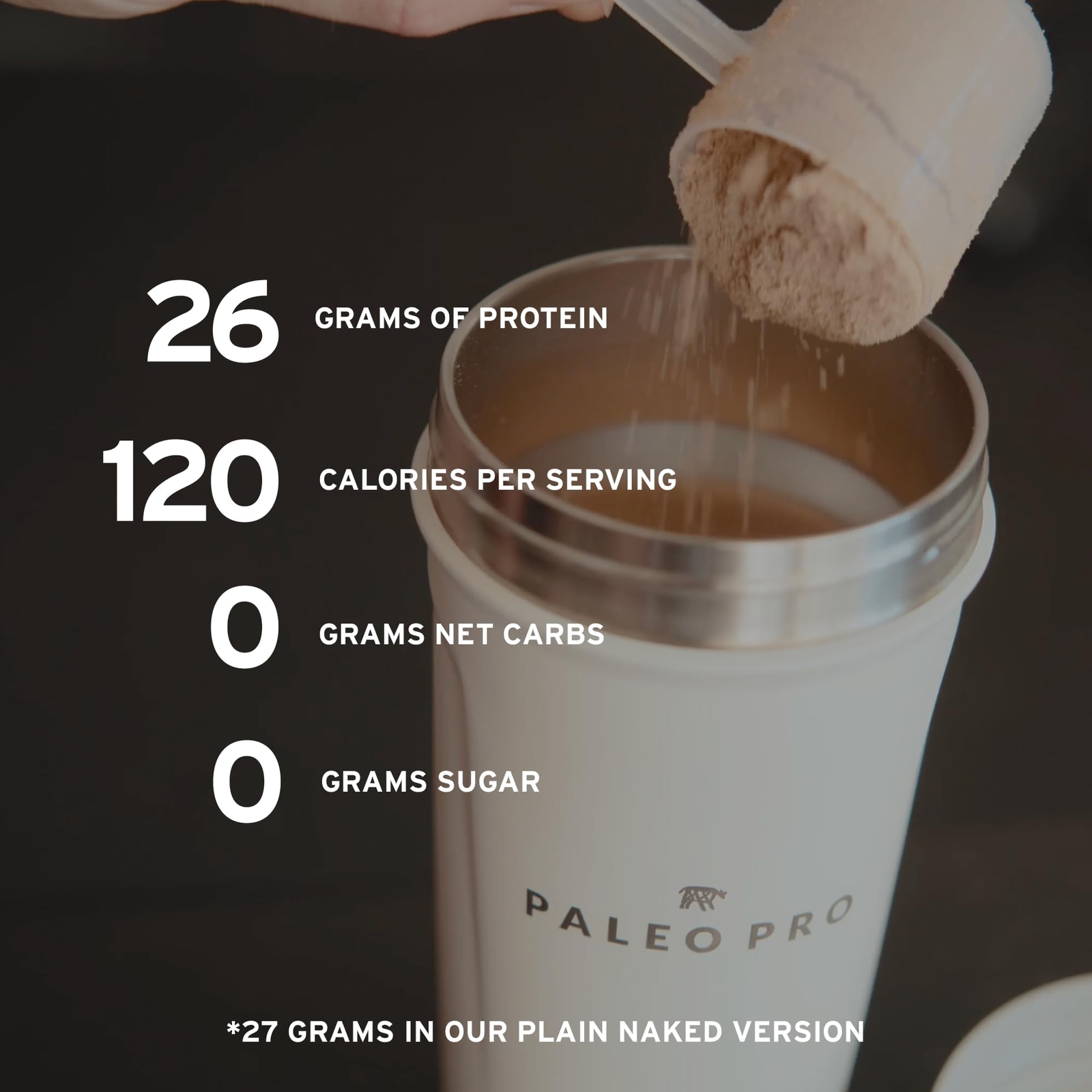 Paleo Protein Supplement Powder 1 Pound Grass Fed Beef Egg White Grain Free