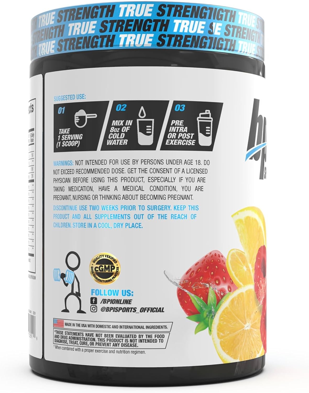 BPI Sports Essential Amino Acids EAA – Pre, Intra & Post Workout (Sour Power)