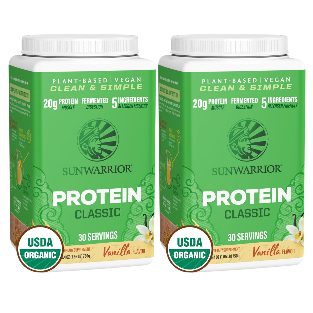 **2pack** SunWarrior – Protein Classic – Vanilla (750g)
