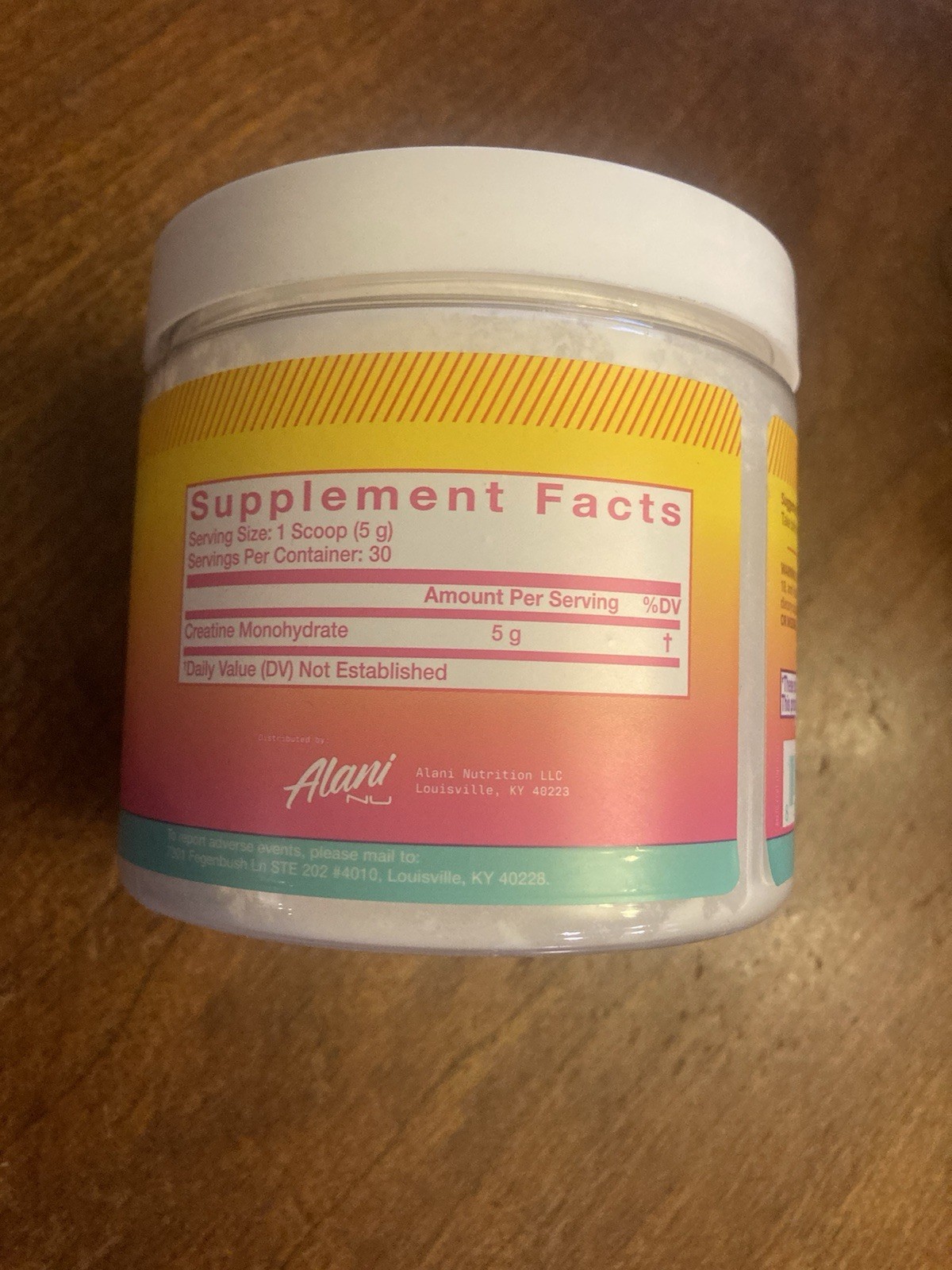 Alani Unflavored Creatine Powder Exp 12/26