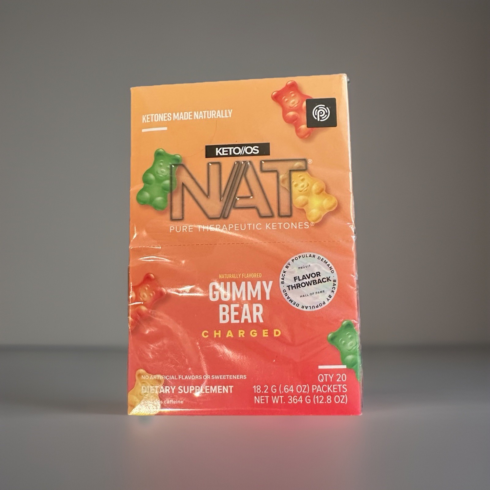 🔥🔥 Pruvit Keto OS NAT Ketones Gummy Bear Charged Sealed 20 Pack! EXP: 05/2027
