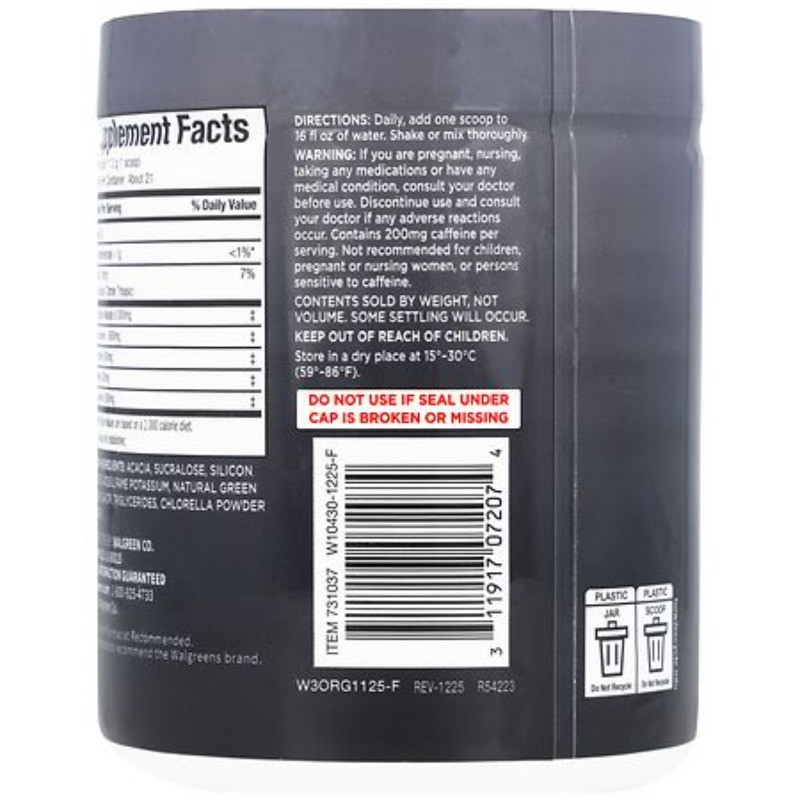 Pre-Workout Powder Green Apple 8.5 oz