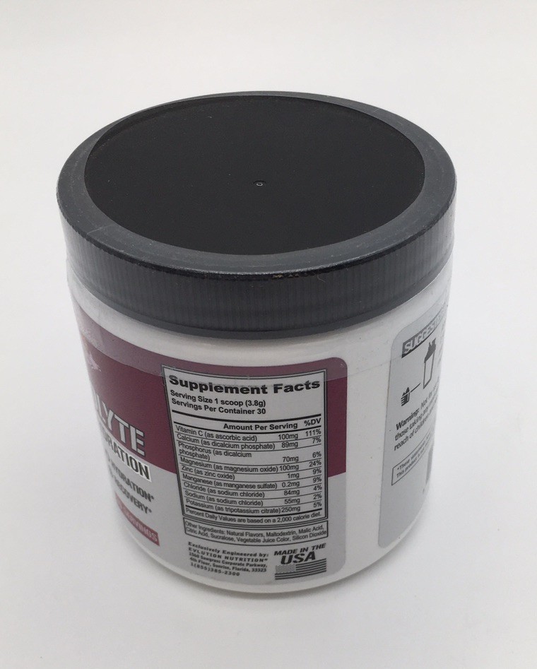 2X EVOLUTION NUTRITION ELECTROLYTE 30 SERVINGS BERRY SPLASH FLAVOR EXP 02/27