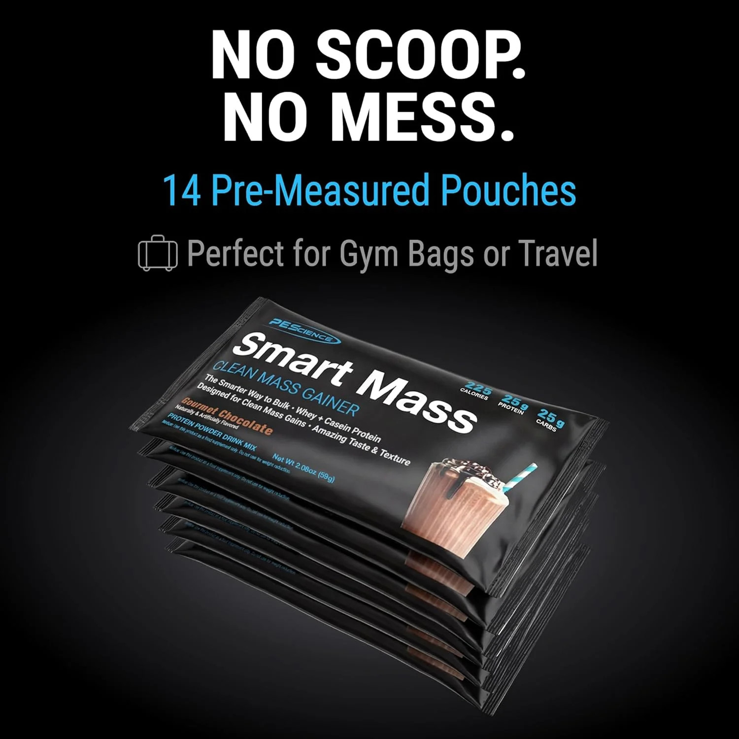 PEScience Smart Mass Gainer, Lean Muscle Weight Gainer, Whey Protein & Casein Pr