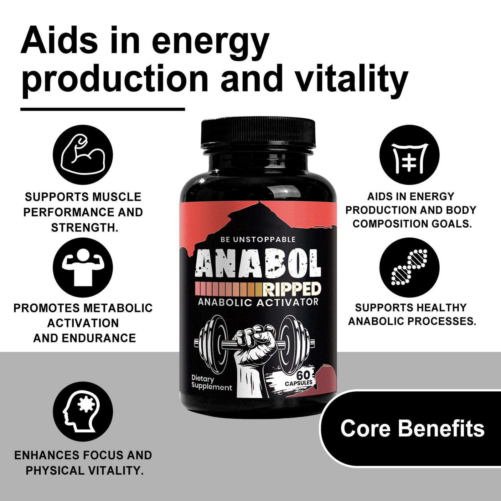 Anabol Hardcore Anabolic Muscle Builder – 60 Liquid Capsules