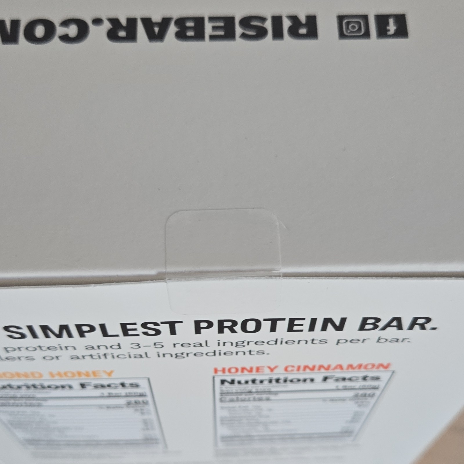Rise Simplest Protein Bar 16 Bars (8) Almond Honey & (8) Honey Cinnamon
