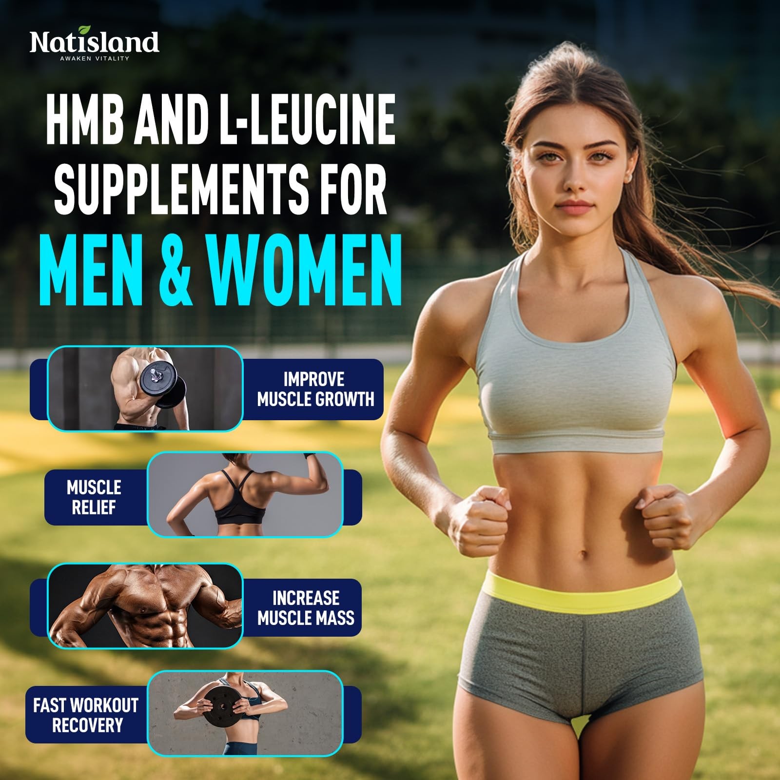 HMB and LLeucine Gummies, HMB and Leucine Amino Acid Supplements for Men & Wo…
