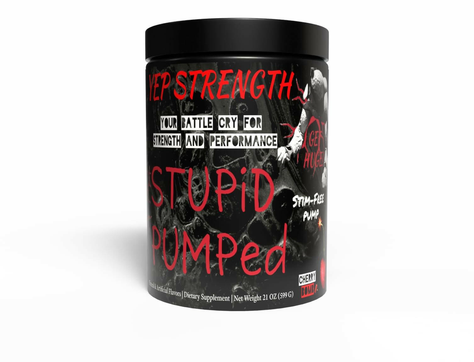 Yep Stupid Pumped – Stimulant-Free Pump with L-Citrulline DL-Malate, Glycerol…