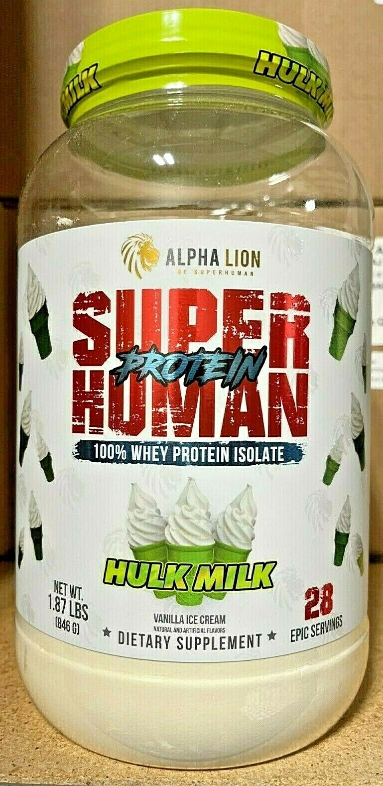 Alpha Lion Superhuman Protein 100% Premium Whey Isolate 28 Servings 5 Flavors