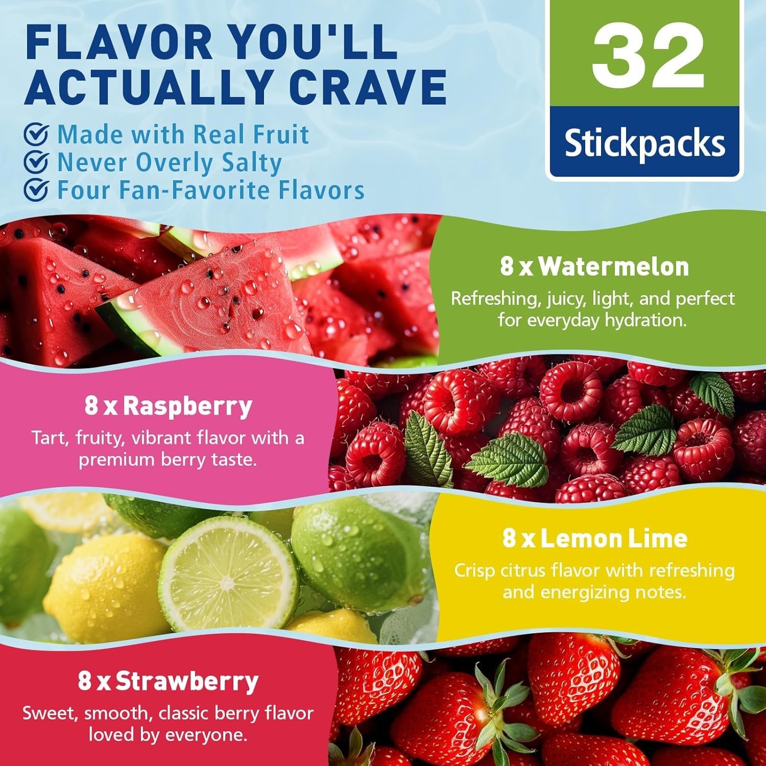 Totaria Sugar-Free Electrolyte Powder Drink Mix, Hydration Variety Packets