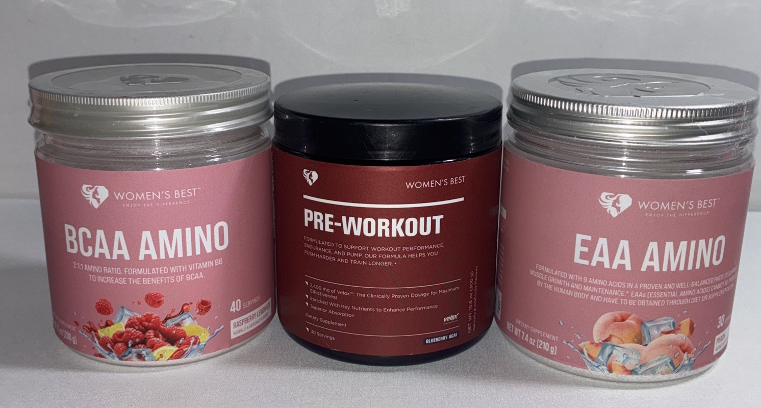 Bundle Of Workout & Post Workout Supplements / BCAA Amino, Pre-Workout, EAA Amin