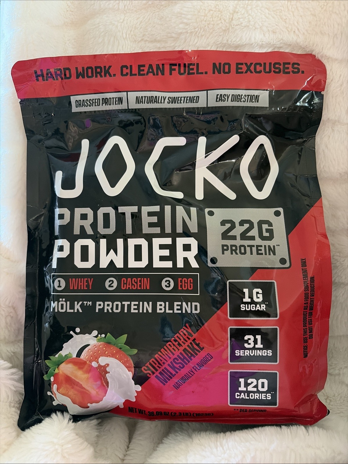 Jocko Protein Powder Strawberry Milkshake 2.3lb