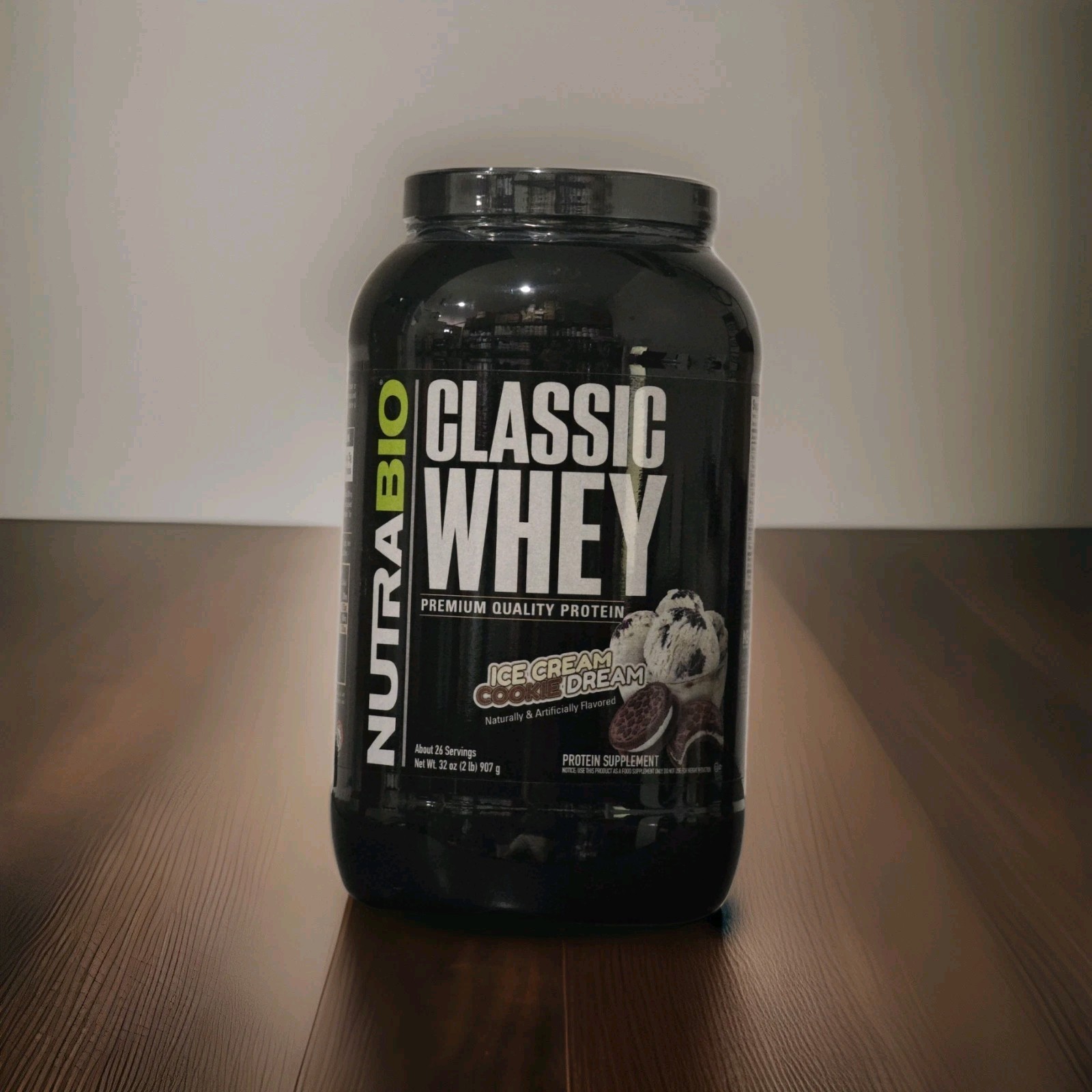 NUTRABIO CLASSIC WHEY 2LB – ICE CREAM COOKIE DREAM (COOKIES N CREAM)