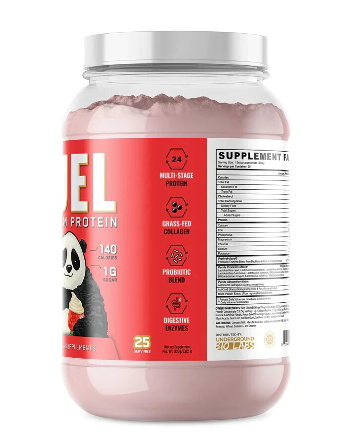 Panda Supps Fuel Premium Whey Casein Collagen Protein Blend 25 Serving 5 Flavors