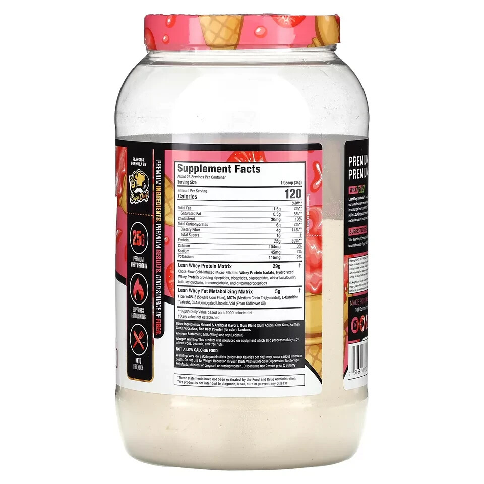 Lean Whey, Iso-Hydro, Strawberry Ice Cream, 2 lbs (908 g)