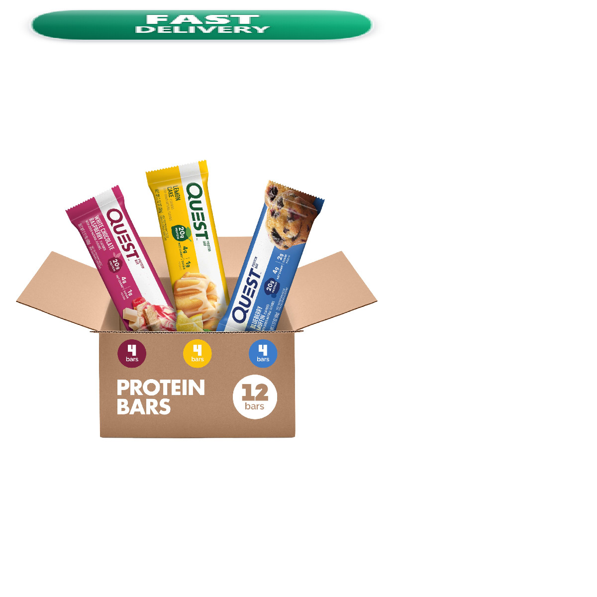 Quest Nutrition Fruit Flavored Variety Pack Protein Bars High Protein Carb