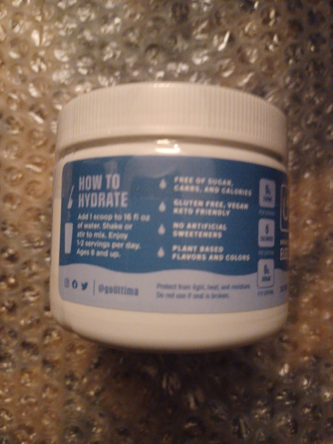 Ultima Replenisher Broad Spectrum Electrolyte Mix Blue Raspberry 3.7oz ea 7/26