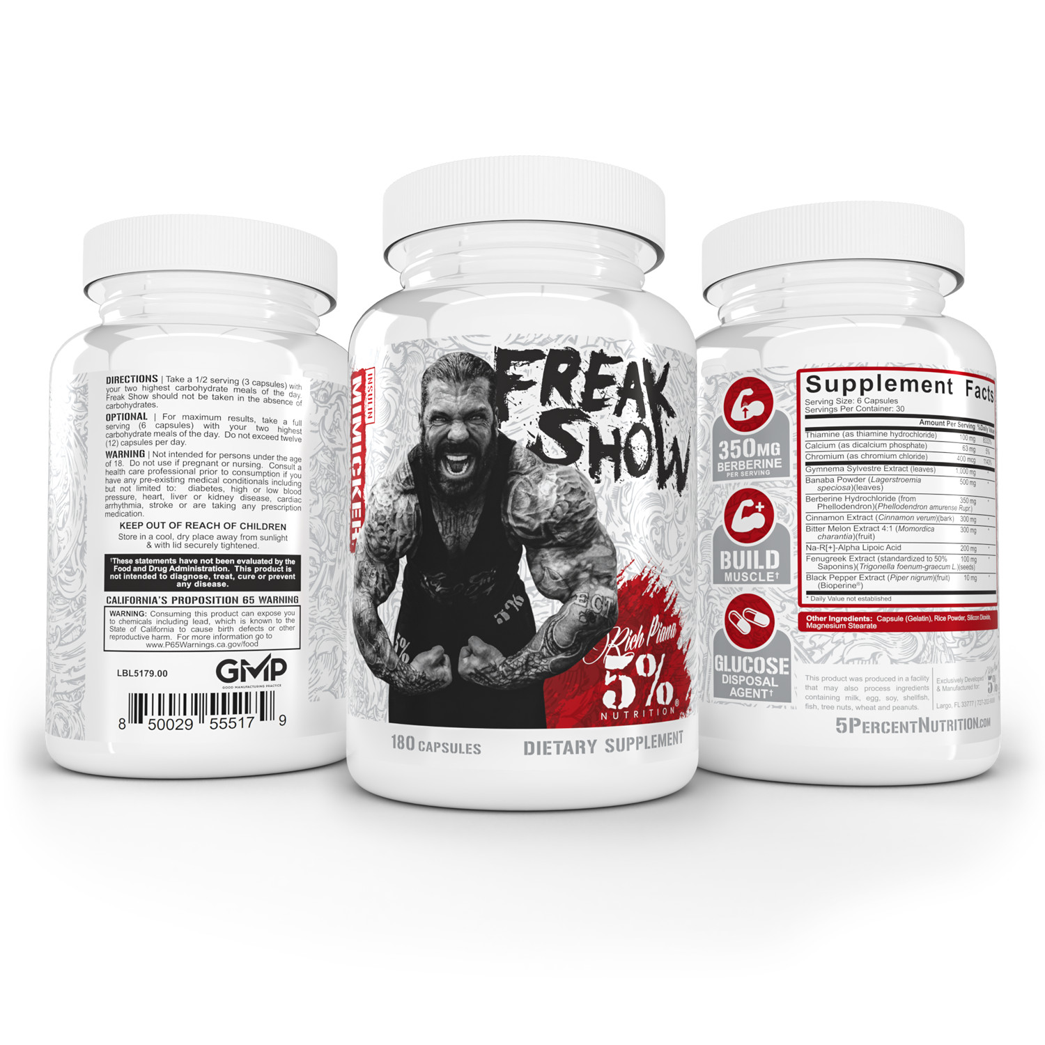 5% Nutrition – Rich Piana – Liver & Organ – Mentality – Post Gear + WHOLE LINE!