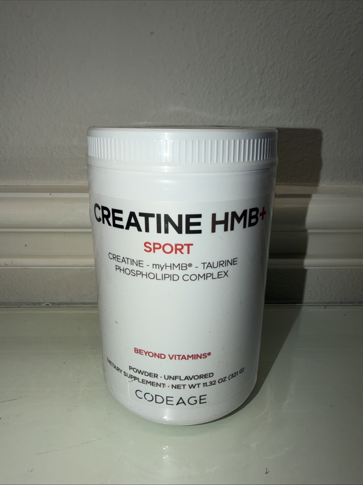 Codeage Creatine HMB+ Sport – Unflavored – 11.32 oz (321 g) (A3)