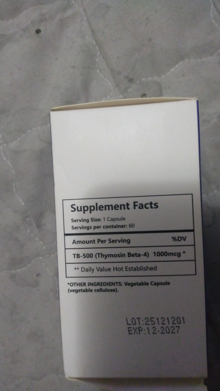 TB-500 Pharma Grade Peptide 60 capsules for body recomposition/ muscle building
