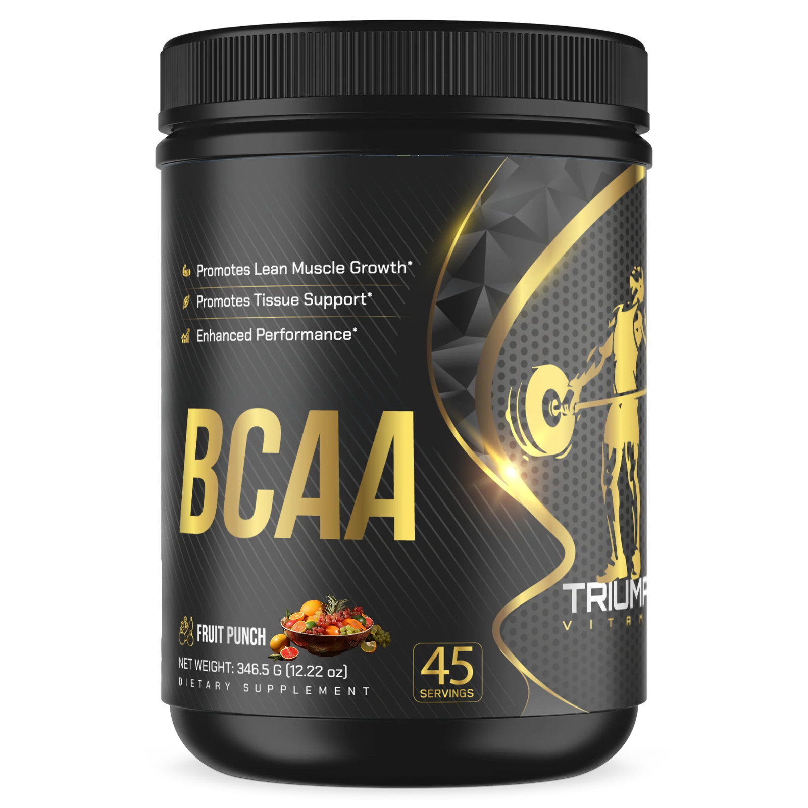 Scivation 105020 BCAA Amino Acid Powder Knockout Fruit Punch