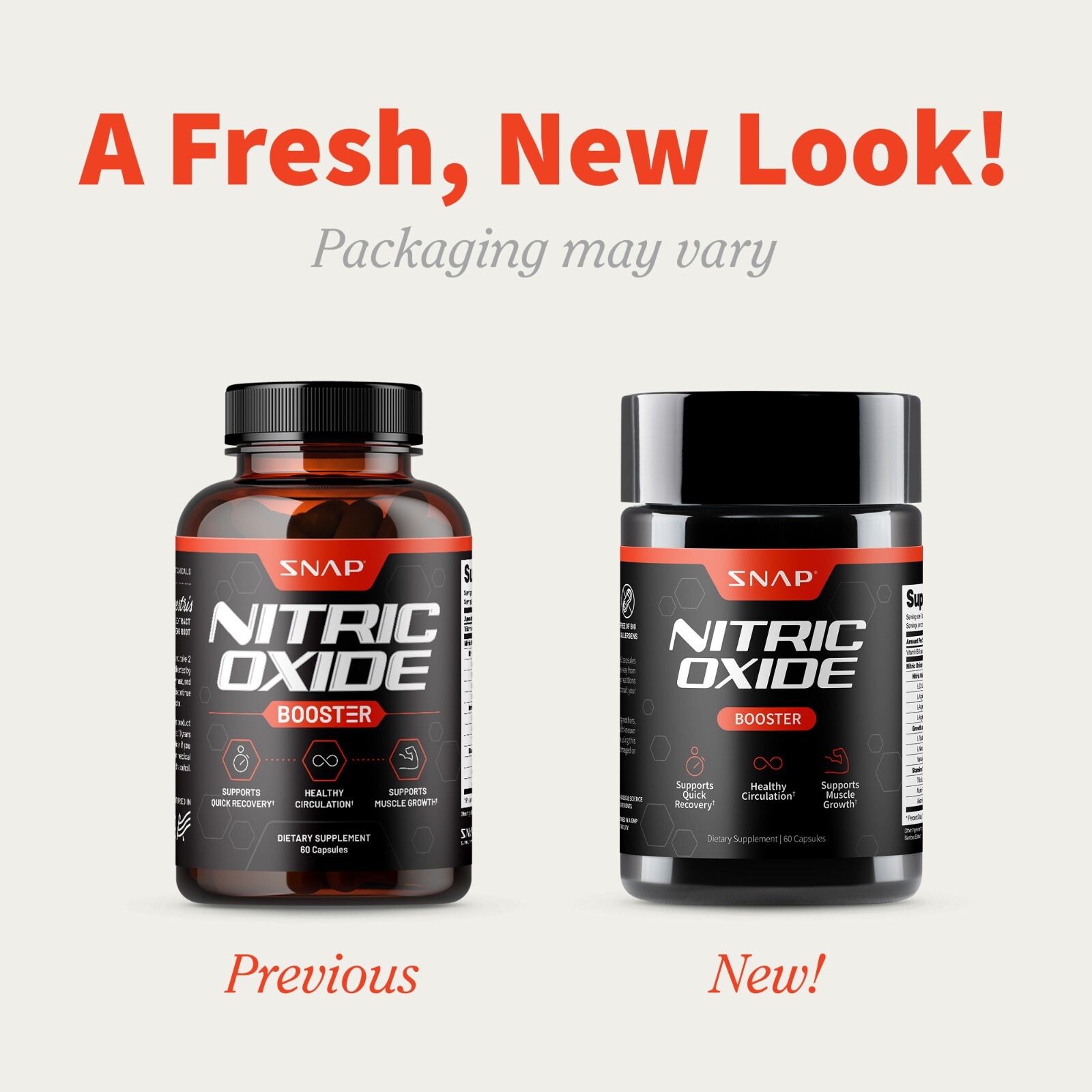SNAP Nitric Oxide Booster 1500mg L-Arginine L-Citrulline 12 PACK
