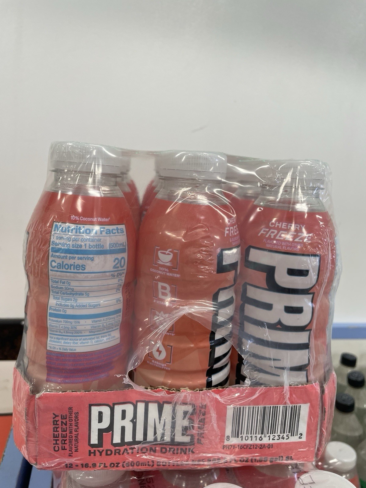 PRIME Hydration CHERRY FREEZE, Sports Drinks with Coconut Water
