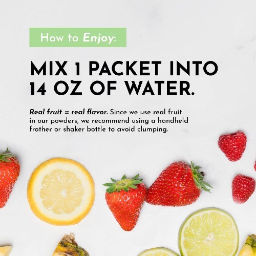 Just Ingredients Pre-Workout Sports Drink Powder Packet – Strawberry Limeade