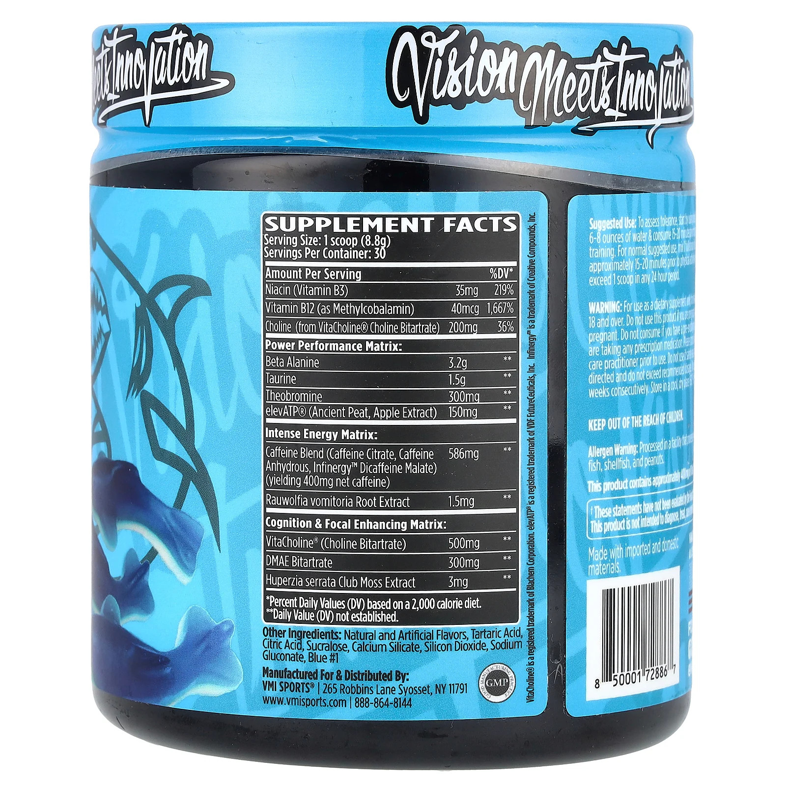 KXR Original, Intense Energy Pre-Workout, Blue Shark Gummy, 9.3 oz (264 g)