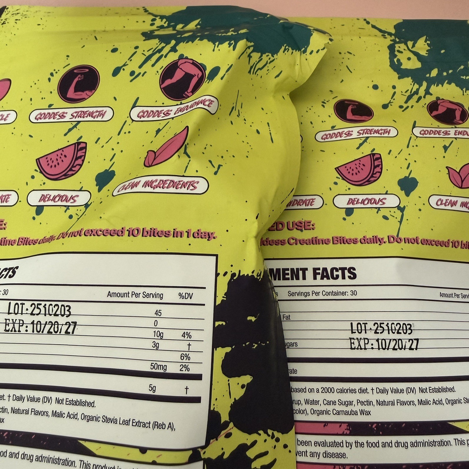 100% Authentic Primal Queen Set GODDESS 2 Creatine Gummy Bites Watermelon + JAR