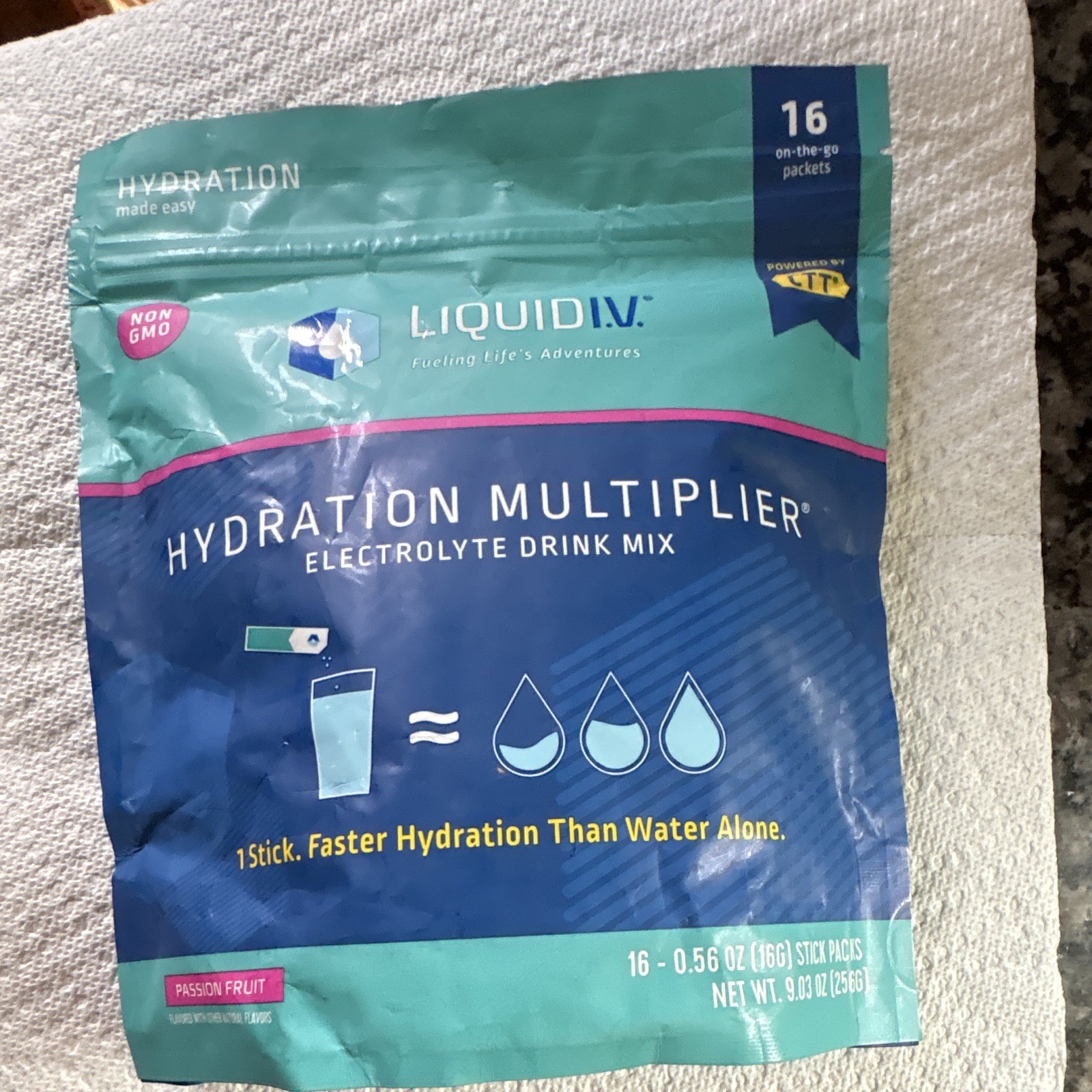 Liquid I.V. Hydration Multiplier Electrolyte Powder Passion Fruit 16 Servings